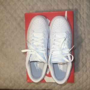 White and Gray Dunks. Size 11.5 in Women. PRICE IS FIRM!
